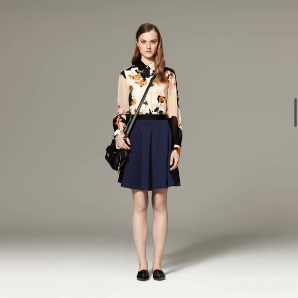 3.1 Phillip Lim for Target Silky Skirt Navy 8 - Picture 9 of 13